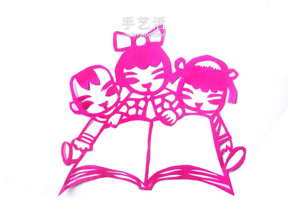 “書(shū)香進(jìn)校園”生動(dòng)的兒童主題剪紙圖案教程 -  itrip.net.cn