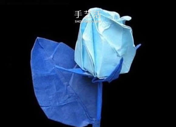 怎么折玫瑰花的花蕾 手工玫瑰花蕾的折法圖解  -  itrip.net.cn