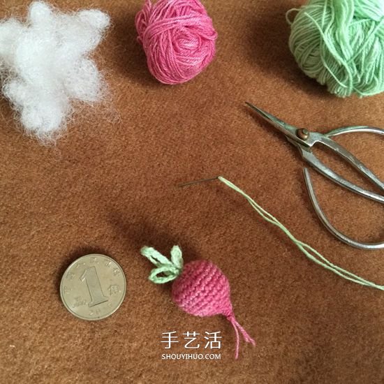 怎么鉤織小蘿卜的方法 簡單水蘿卜的鉤法圖解 -  itrip.net.cn