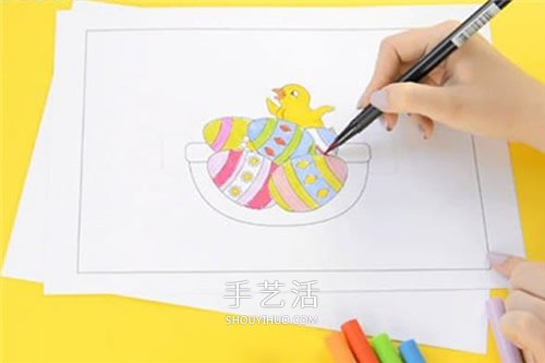 自制復(fù)活節(jié)彩蛋賀卡 卡通風(fēng)復(fù)活節(jié)卡片做法 -  itrip.net.cn