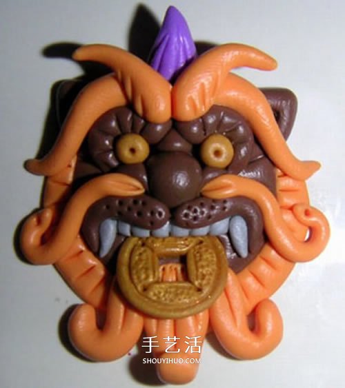 招財(cái)進(jìn)寶！軟陶制作貔貅紀(jì)念章的方法圖解 -  itrip.net.cn