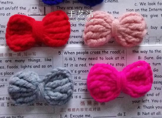 小巧可愛的裝飾 手工鉤針編織蝴蝶結(jié)的圖解 -  itrip.net.cn