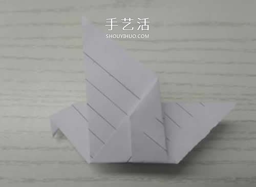 幼兒園手工折紙教程 最簡(jiǎn)單和平鴿的折法圖解 -  itrip.net.cn