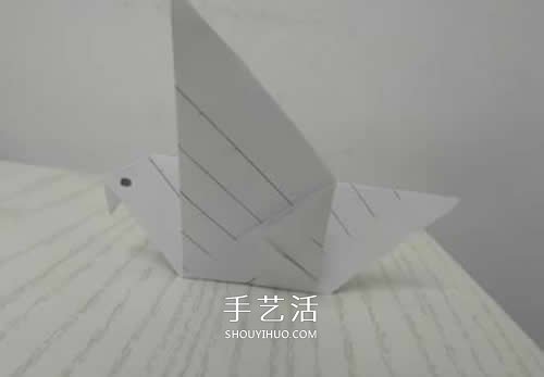 幼兒園手工折紙教程 最簡(jiǎn)單和平鴿的折法圖解 -  itrip.net.cn