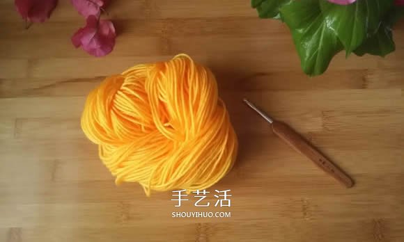 手工鉤針編織單色花朵坐墊/杯墊的方法圖解 -  itrip.net.cn