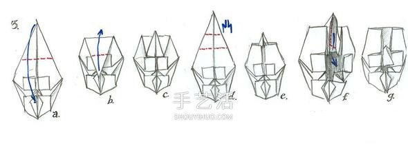 神秘自由斗士！V字仇殺隊(duì)面具的折紙方法圖解 -  itrip.net.cn
