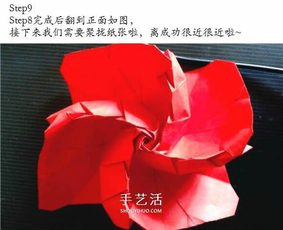 用CP圖折紙酒杯玫瑰 酒杯玫瑰的折法實拍教程 -  itrip.net.cn