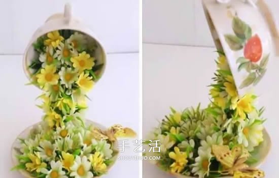 舊杯碟巧妙小改造 DIY制作精美的家居裝飾擺件 -  itrip.net.cn