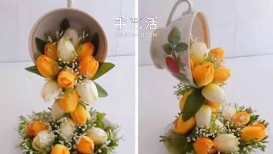 舊杯碟巧妙小改造 DIY制作精美的家居裝飾擺件 -  itrip.net.cn