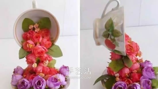 舊杯碟巧妙小改造 DIY制作精美的家居裝飾擺件 -  itrip.net.cn