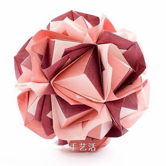 怎么折紙花球的圖解教程 折一個掛起來當(dāng)裝飾 -  itrip.net.cn
