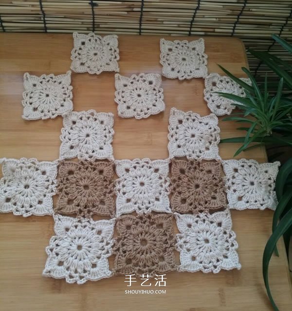 由單元花組合而成！手工鉤針編織漂亮毯子圖解 -  itrip.net.cn