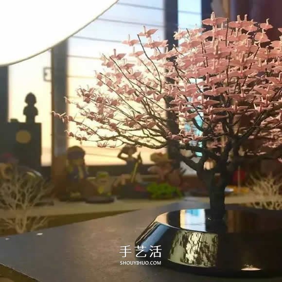 牛人折紙這么玩！上個(gè)千紙鶴制作精美盆景樹 -  itrip.net.cn