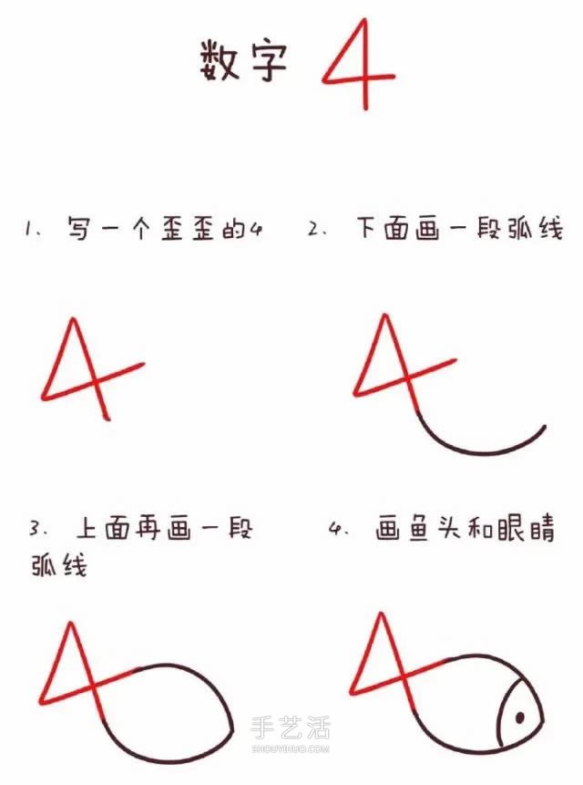 數(shù)字簡筆畫動物1到10 可愛數(shù)字簡筆畫圖片大全 -  itrip.net.cn