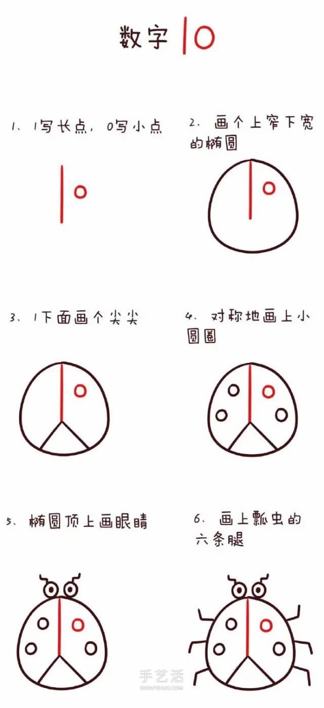 數(shù)字簡筆畫動物1到10 可愛數(shù)字簡筆畫圖片大全 -  itrip.net.cn