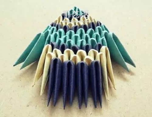 三角插小魚折法圖解 簡單熱帶小魚用三角插做 -  itrip.net.cn