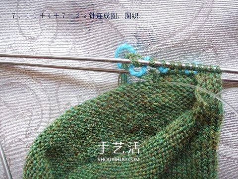 純色無(wú)花紋手套的織法 手工編織帶手指手套 -  itrip.net.cn