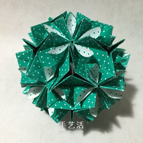 怎么折五瓣花花球的方法 五瓣花球的折紙圖解 -  itrip.net.cn