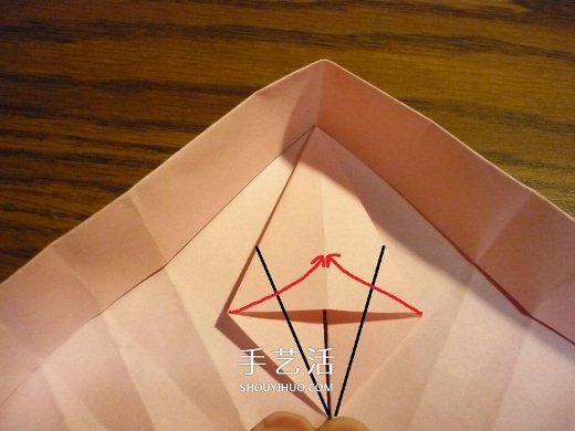 心形禮品盒折紙方法 帶蓋愛心盒子怎么折圖解 -  itrip.net.cn