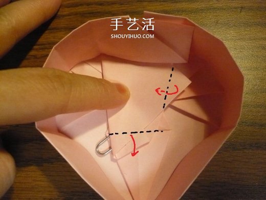 心形禮品盒折紙方法 帶蓋愛心盒子怎么折圖解 -  itrip.net.cn