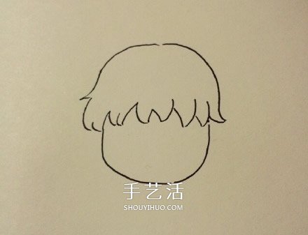 卡通風(fēng)格帥氣高中男生的簡(jiǎn)筆畫畫法圖片 -  itrip.net.cn