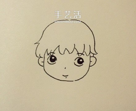 卡通風(fēng)格帥氣高中男生的簡(jiǎn)筆畫畫法圖片 -  itrip.net.cn