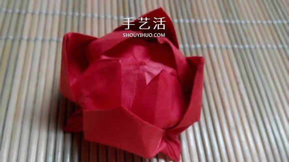 即將完全開(kāi)花的荷花的折紙方法圖解過(guò)程 -  itrip.net.cn
