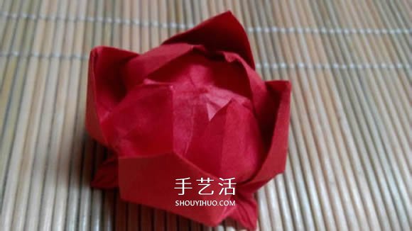 即將完全開(kāi)花的荷花的折紙方法圖解過(guò)程 -  itrip.net.cn