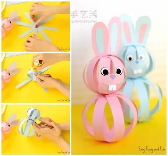 幼兒園彩色卡紙手工制作 簡單DIY可愛小動物 -  itrip.net.cn