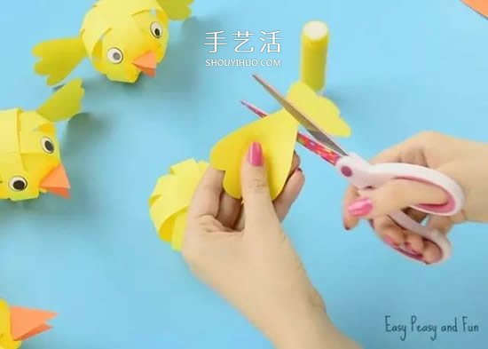 幼兒園彩色卡紙手工制作 簡單DIY可愛小動物 -  itrip.net.cn