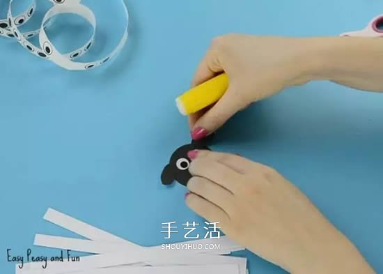 幼兒園彩色卡紙手工制作 簡單DIY可愛小動物 -  itrip.net.cn