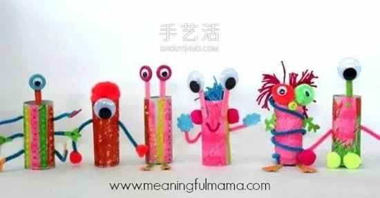 簡單幼兒環(huán)保小制作 衛(wèi)生紙卷芯廢物利用大全 -  itrip.net.cn