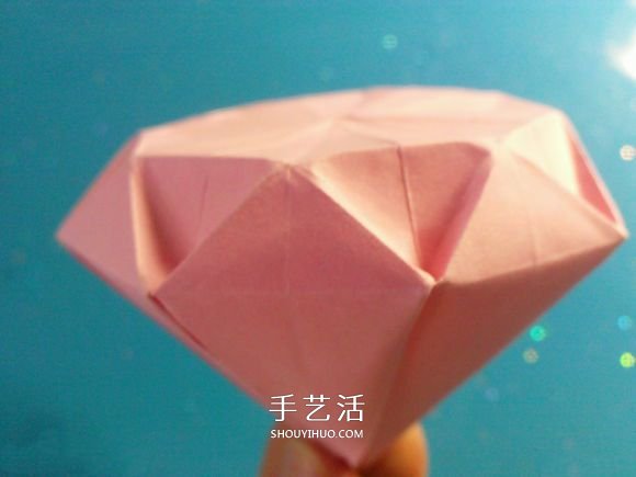 怎么折紙立體鉆石圖解 折一個超大的送女友吧 -  itrip.net.cn