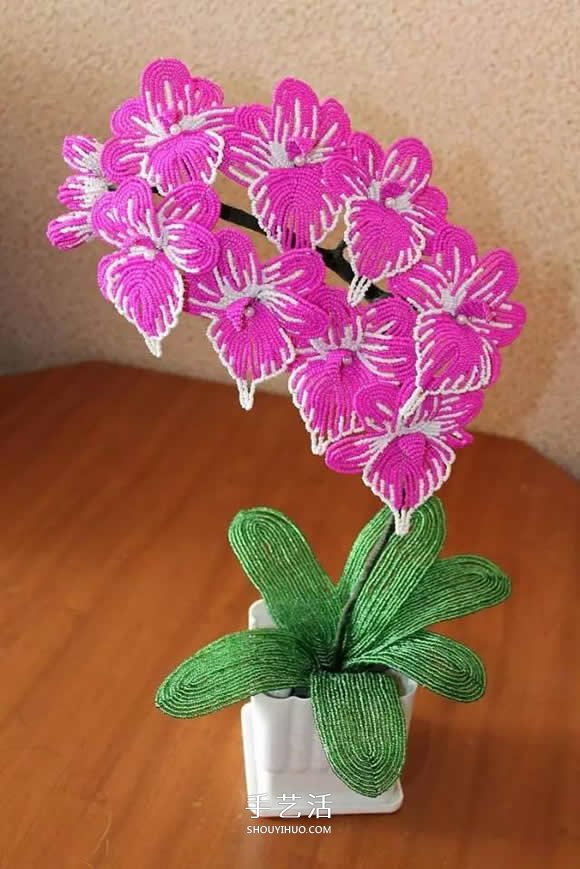 美到極致的串珠花朵 做成插花工藝品裝飾 -  itrip.net.cn