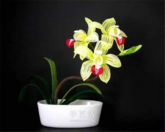 美到極致的串珠花朵 做成插花工藝品裝飾 -  itrip.net.cn