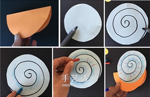 小蝸牛的手工制作教程 幼兒園用卡紙做蝸牛 -  itrip.net.cn