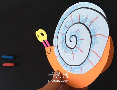 小蝸牛的手工制作教程 幼兒園用卡紙做蝸牛 -  itrip.net.cn