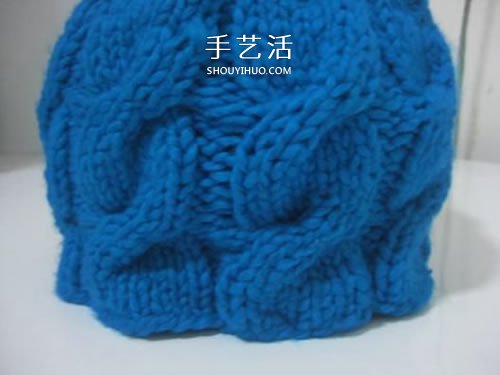 帶辮子毛線帽子的編法 可愛俏皮帽子編織圖解 -  itrip.net.cn