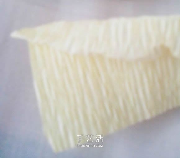 超像蛋糕的花朵！皺紋紙手工制作蛋糕花圖解 -  itrip.net.cn