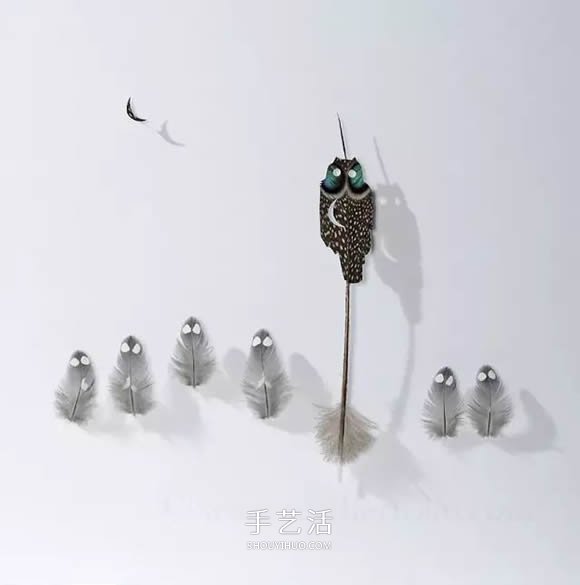 他用鳥毛進行雕刻 百萬人爭相收藏他的作品  -  itrip.net.cn