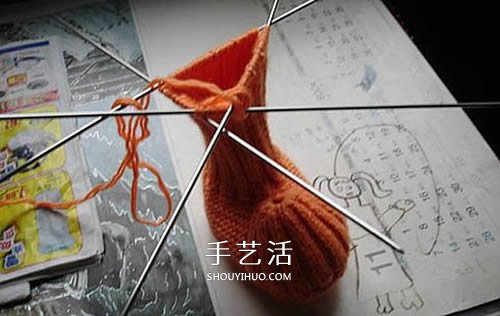 寶寶保暖鞋子的編織方法 可愛嬰兒鞋編法圖解 -  itrip.net.cn