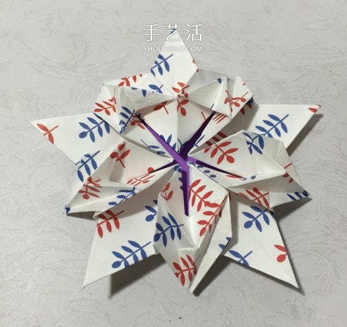 美麗櫻花星星的折法圖解 櫻花五角星折紙步驟 -  itrip.net.cn