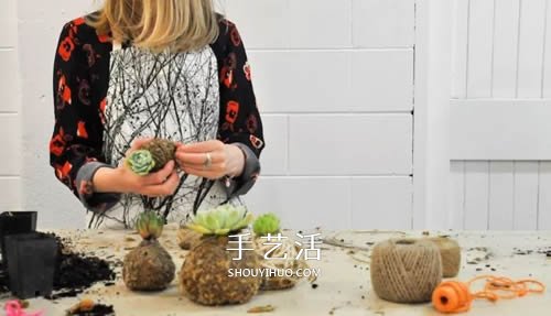 別浪費(fèi)錢(qián)買(mǎi)花盆！用繩子就可以種出美麗多肉 -  itrip.net.cn