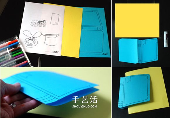 有創(chuàng)意的卡通賀卡手工制作 偽裝成一本書！ -  itrip.net.cn