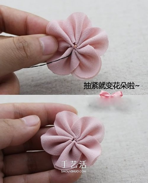 雪紡布花的制作方法 自制雪紡布花朵發(fā)夾 -  itrip.net.cn