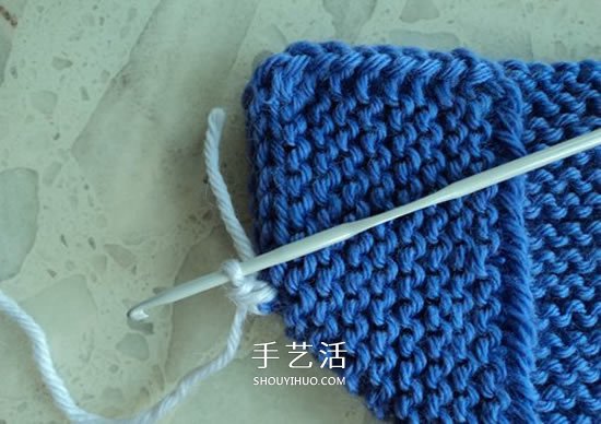兩種毛線搭配 手工編織漂亮地板鞋的織法圖解 -  itrip.net.cn