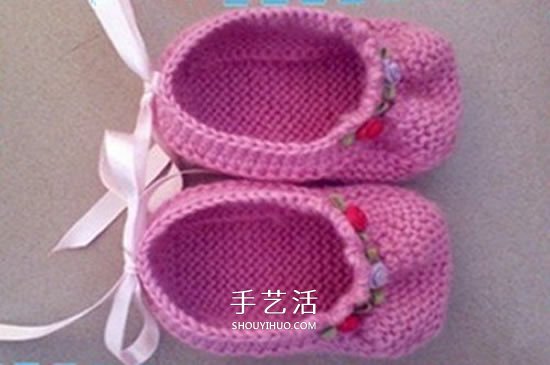怎么用棒針編織嬰兒鞋 手工可愛寶寶鞋的織法 -  itrip.net.cn