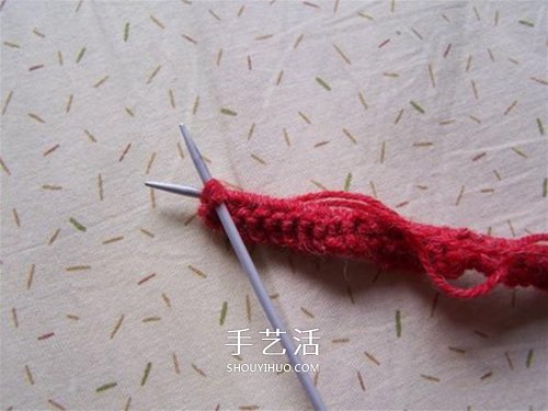 用棒針平針手工編織保暖拖鞋的方法圖解 -  itrip.net.cn