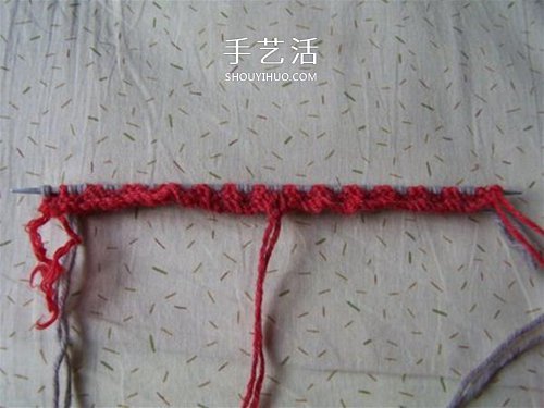 用棒針平針手工編織保暖拖鞋的方法圖解 -  itrip.net.cn