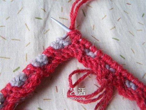 用棒針平針手工編織保暖拖鞋的方法圖解 -  itrip.net.cn